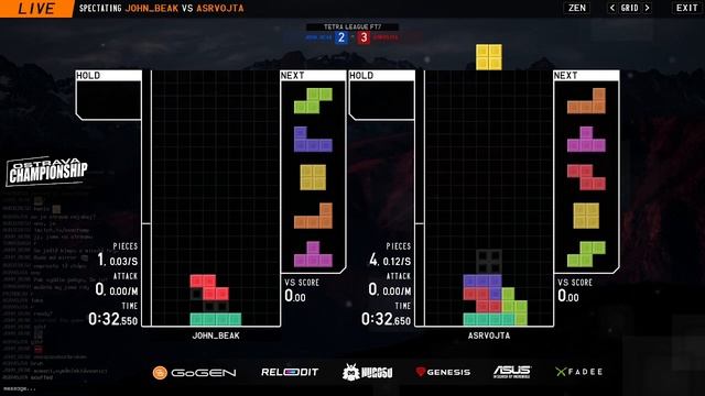 TETR.IO Ovachamp Arash Cup - Divize I | 2. kolo WB | John_Beak vs ASRvojta #ovachamp смотреть онлайн