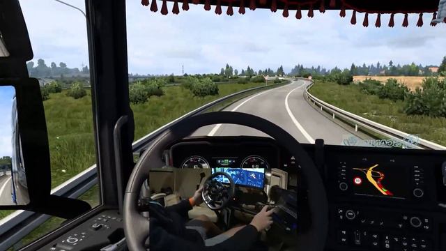 Euro Truck Simulator 2 #13 /Scania R730 V8/ Poland to Germany / Fanatec + Shifter + Head tracking смотреть онлайн
