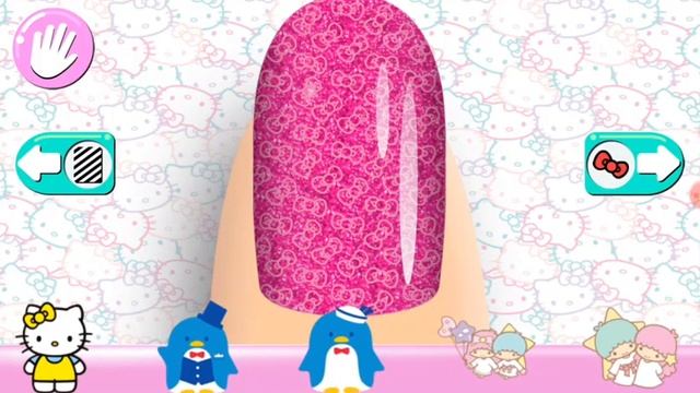 Играю в игру Hello Kitty крашу ногти мультик для детей часть #1