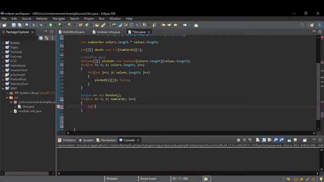 Java Algorithms for Beginners: Creating and shuffling a deck of cards смотреть онлайн