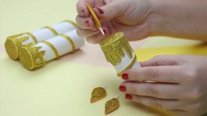 Свечи из Бумажных втулок и Фоамирана Своими Руками/ Подарок на Рождество своими руками