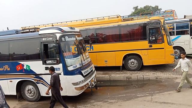 Pakistani Buses Lahore To All Pakistan GT Road M2 M3 M9 Moterway M5 Back Action|Lahore Multi Vlog смотреть онлайн