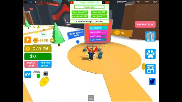 Roblox Magnet Simulator Hack Script смотреть онлайн