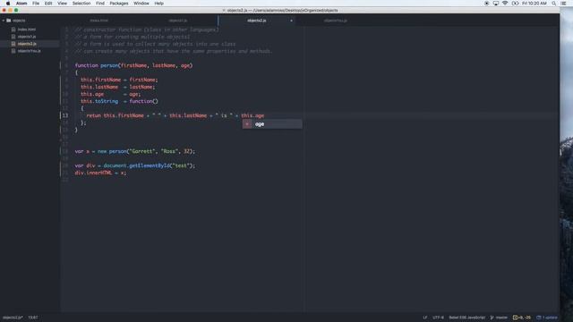 Constructor Functions in Javascript смотреть онлайн