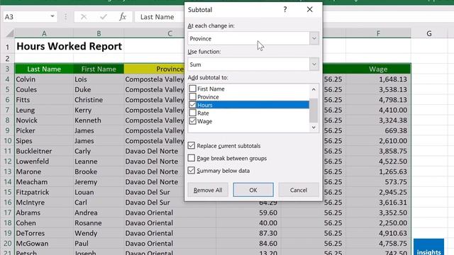S01E15 Grouping and Summarizing Data using Subtotal Tool in MS Excel смотреть онлайн