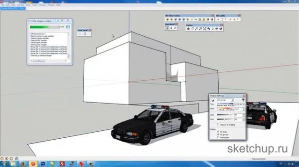SketchUp    Спецэффект  встраиваем 3D модель в фото