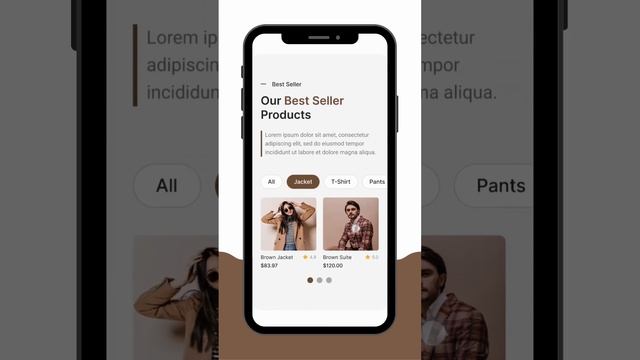 E-Commerce App/ Fashion Store App Landing Page in Figma смотреть онлайн