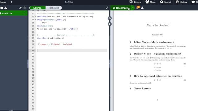 Math equations in latex with overleaf. Complete and Simple tutorial! смотреть онлайн