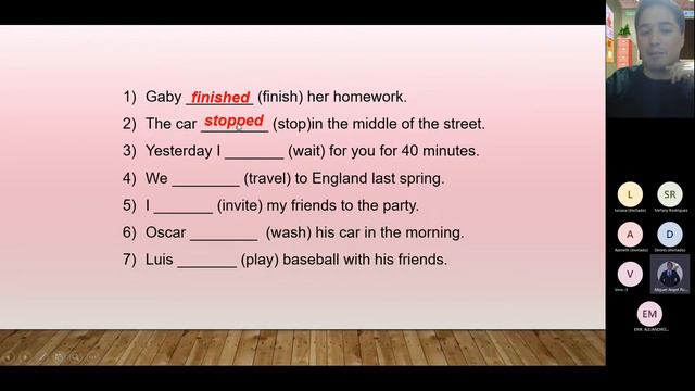 English Class 33 - Simple past: Regular verbs (affirmative) смотреть онлайн