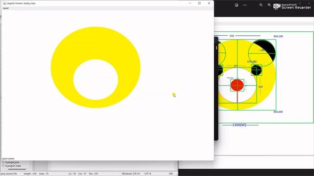 Teddy Face With Java Applet || Debasis Hazra #java #applet #graphics смотреть онлайн
