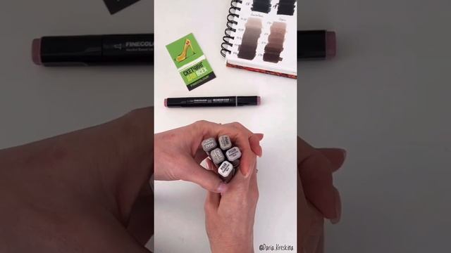 Маркеры Finecolour, сравнение с Copic смотреть онлайн
