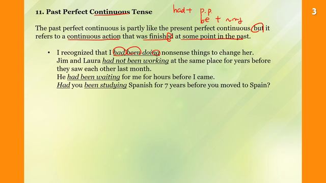 41 Basic Rules 4 (Perfect Continuous Tenses) смотреть онлайн