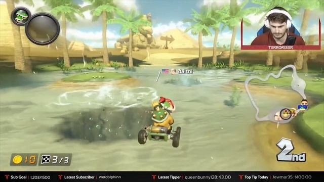 Mario Kart 8 Deluxe Funny Moments: The Roast of Wildcat Race! смотреть онлайн