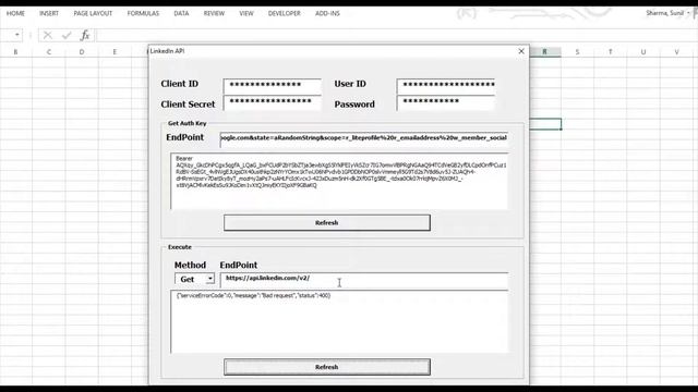 VBA Macro - Connections With LinkedIn REST API смотреть онлайн