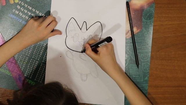 Как легко нарисовать кота единорога. Рисунок #16. смотреть онлайн