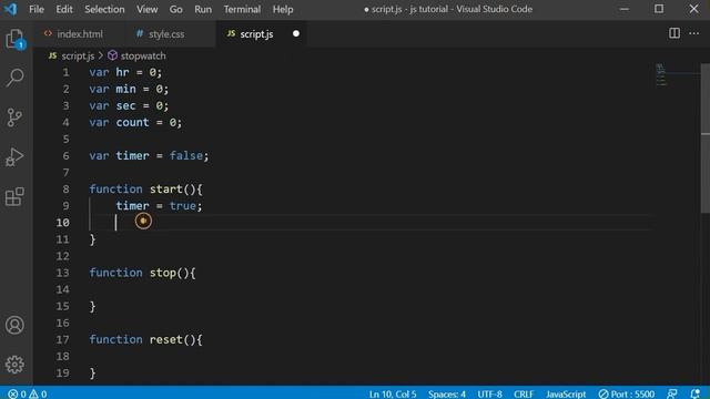 (Project 7) JavaScript Tutorial in Hindi for Beginners [Part 77] - Create Stopwatch in JavaScript смотреть онлайн