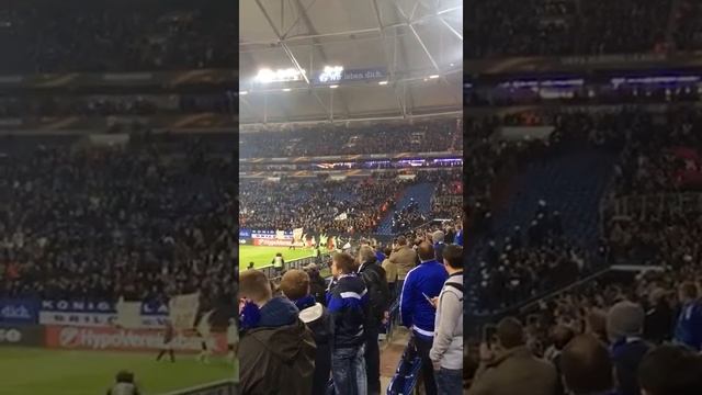 Ajax players and fans celebrating their win over Schalke! смотреть онлайн