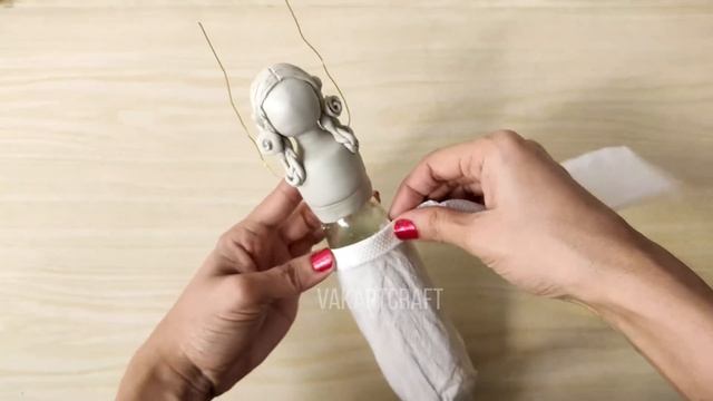 Beautiful Glass Bottle Doll Making | DIY Glass Bottle Craft Ideas