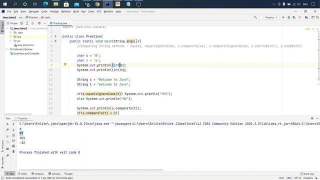 Java урок - 8.3.1 String методы - equals, compareTo, startsWith, endsWith смотреть онлайн