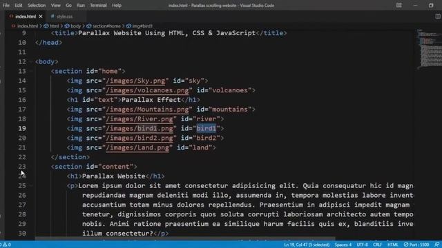 Parallax Scrolling Website Using HTML, CSS & JavaScript смотреть онлайн