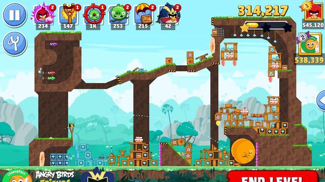 Angry Birds Friends Tournament 1215 Level 9 No Power UP смотреть онлайн