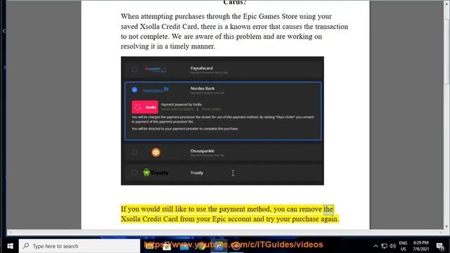 Fix Epic Purchasing errors when using Saved Xsolla Credit Cards смотреть онлайн