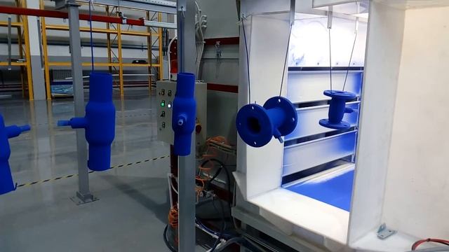 Конвейер порошковой окраски крановой арматуры смотреть онлайн