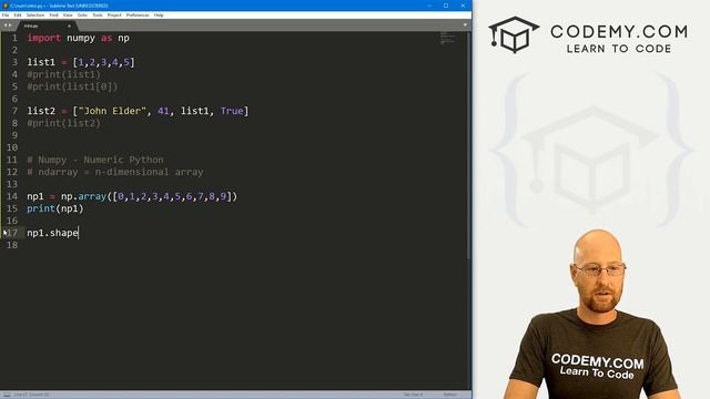 Intro To Numpy - Numpy For Machine Learning 1 смотреть онлайн