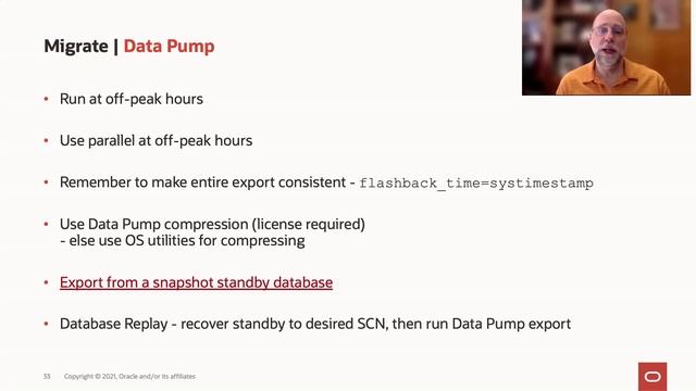 Migrate to test system with Data Pump смотреть онлайн