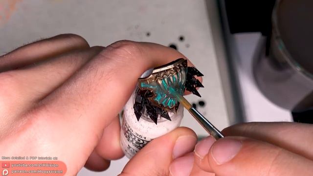 How to paint METAL SHOULDER PAD with standard brush - Deamon Primarch Angron смотреть онлайн