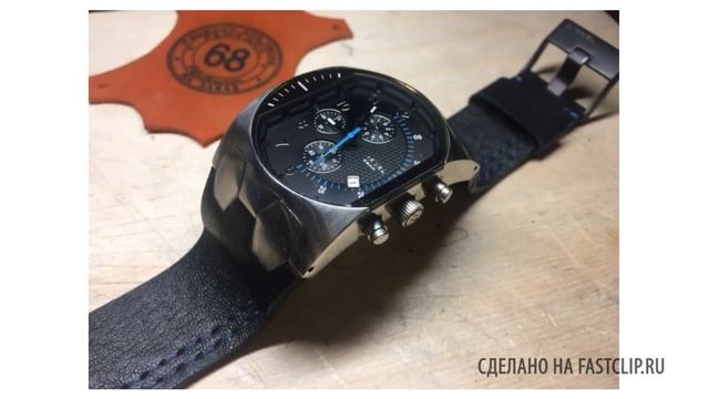 Ремешок для часов diesel dz 4154. Кожаный ремешок для часов своими руками. Making a Handmade Leathe смотреть онлайн