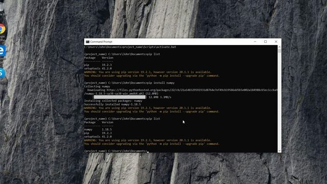Python Tutorial: Create a Virtual Environment смотреть онлайн