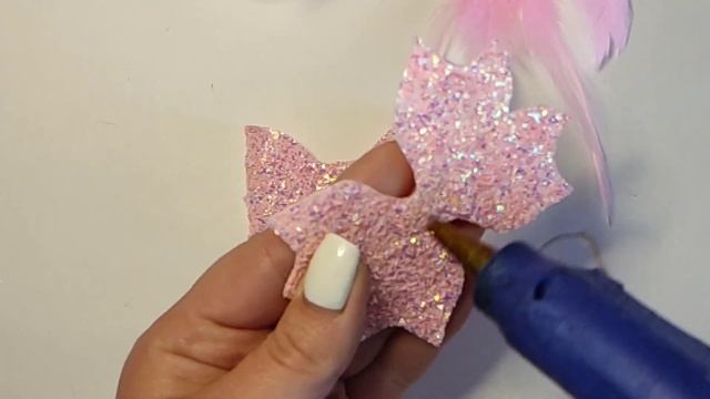 Очень красивые заколки с перьями/Заколки из эко кожи/Идея канзаши смотреть онлайн