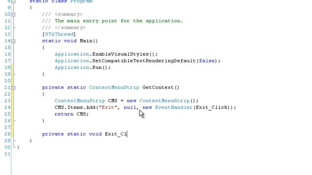 Boot app without a form in the system tray (C# .NET) смотреть онлайн