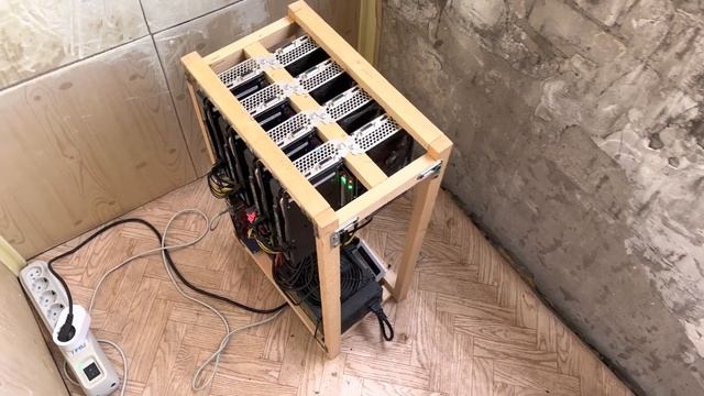 Майнинг-ферма на 8 видеокарт - Palit RTX 2060 Super смотреть онлайн