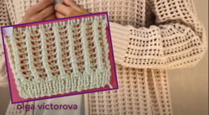 АЖУРНЫЙ УЗОР СПИЦАМИ 177 Вязание Узоры спицами