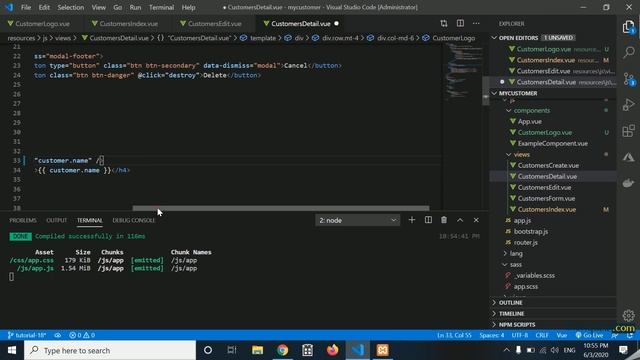 Tutorial Single Page Application SPA dengan Laravel API dan Vue.js #18 смотреть онлайн