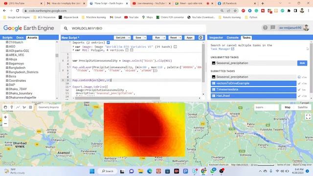 Monitoring Bioclimatic variables Precipitation seasonality using Google Earth Engine || GEE смотреть онлайн