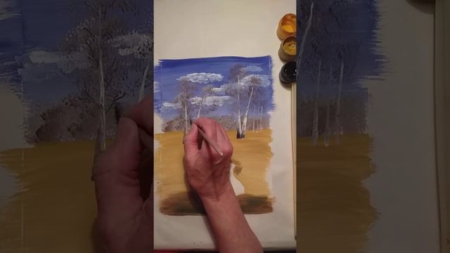Видео мастер-класс Буланова Л.П. Весенний пейзаж смотреть онлайн