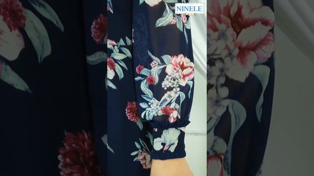 #наряднаяодежда #NINELE7312 #Shorts Шифоновое платье с цветочным принтом смотреть онлайн