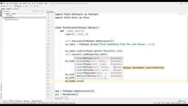 Build Pizza Order App - Python PyQT5 GUI Combobox смотреть онлайн