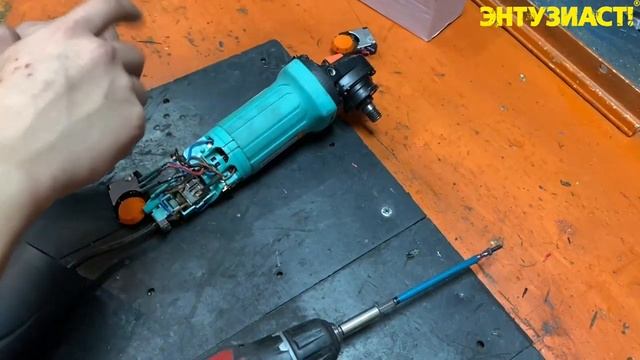 Ремонт угловой шлифовальной машинки УШМ Sturm AG9012TE (не работает регулятор оборотов) смотреть онлайн