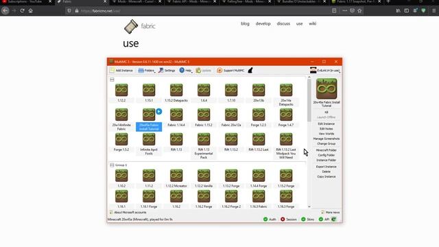 MultiMC 20w45a Fabric Install Tutorial (works on 1.14 to 21w20a) 1.17 Release video in desc. смотреть онлайн