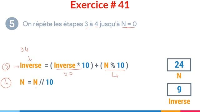 Exercice corrigé #41 : Programme qui détermine l'inverse d'un nombre | Python смотреть онлайн