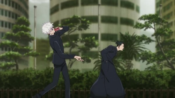 Сатору Годжо и Сугуру Гето гуляют час под летнюю музыку