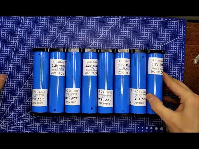 Сборка аккумулятора из элементов 33140 Lifepo4 смотреть онлайн