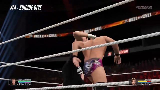 WWE 2K15 PS4 - Dean Ambrose Top 10 Moves 2015! (The Lunatic Fringe is unleashed!) смотреть онлайн