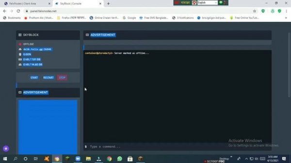 How to make a free minecraft server on falixnodes (the best free host)