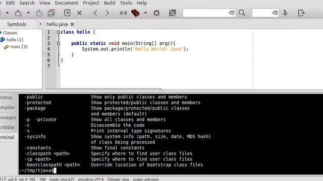 javap - Java Class Disassembler смотреть онлайн