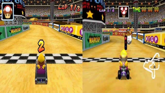 Mario Kart 64 Amped Up v2.96A Retro Track Comparison смотреть онлайн